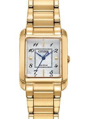 NEW Bianca White Mother of Pearl Gold-Tone ew5602-57d Citizen Ladies Wrist Watch